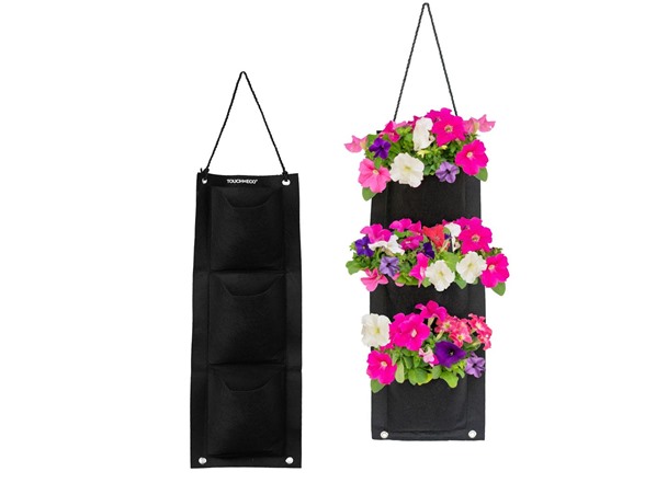 3 Pocket Hanging Planter Bag- 4 Pk