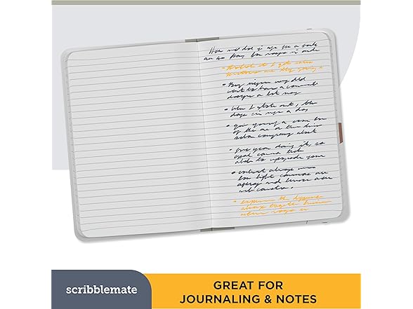 ScribbleMate Lined journal notebooks