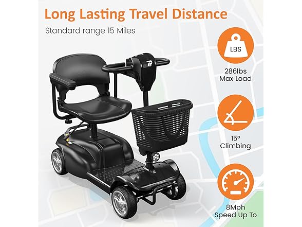 POWET W0893 Mobility Scooter3Wheelchair 3