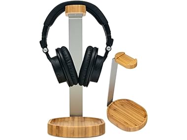 $12.99, Was $49.99, 74% Off! (NEW) Knox Gear Bamboo Headphone Stand dealfomo