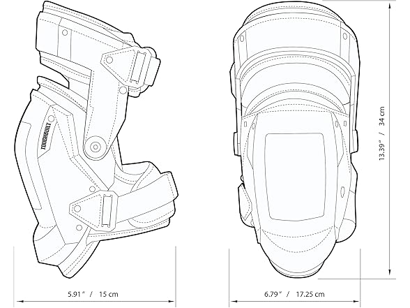 Toughbuilt TB-KP-G3R GelFit Grip Thigh Support Stab
