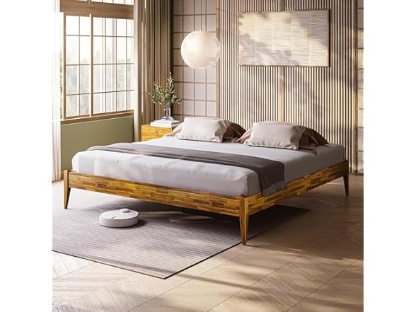 Bme Dinkee King Bed Frame Wood 15 Inch