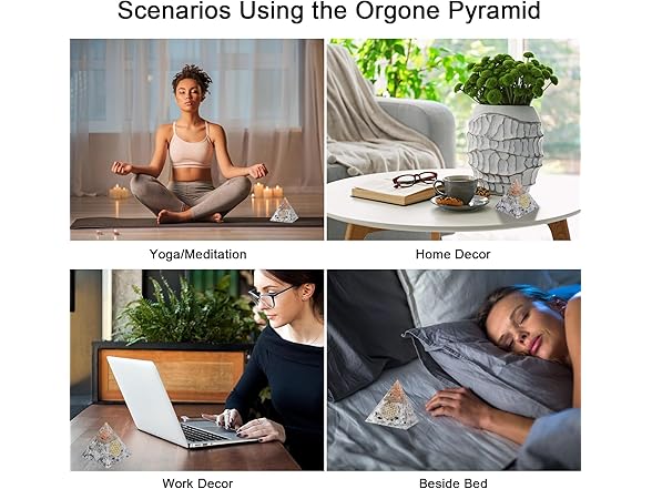 DRTMLY Orgone Pyramid Orgonite Crystal