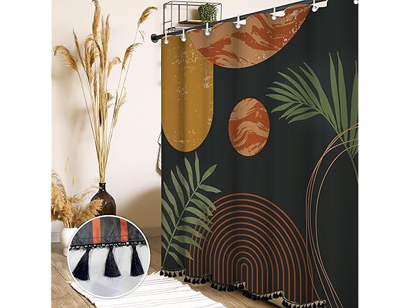 Leaf Shower Curtain Set 72"x72"