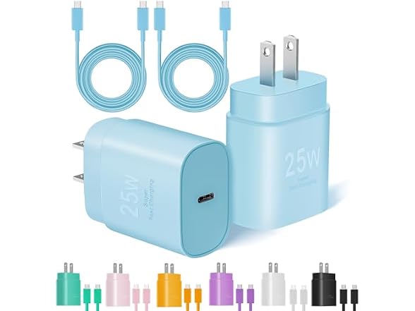 MAILESI 25W USB-C Fast Charger Cable 2-Pack