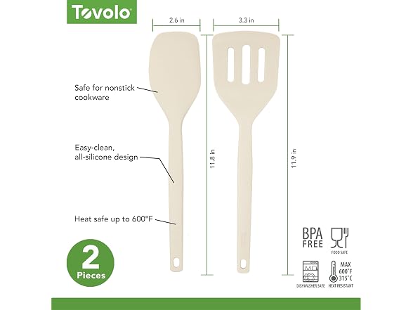 Tovolo Elements Silicone Spatula Turner Set 
