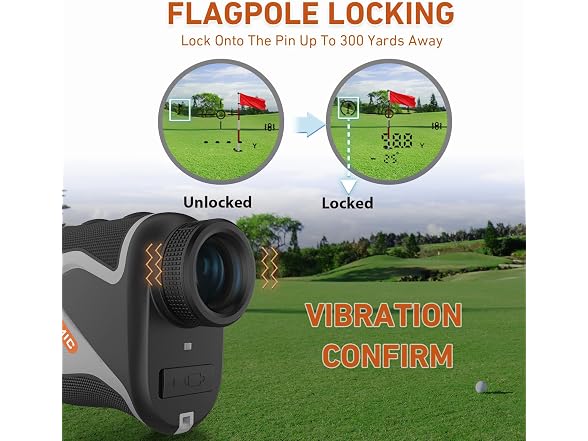1100 Yards Golf Rangefinder with Slope,