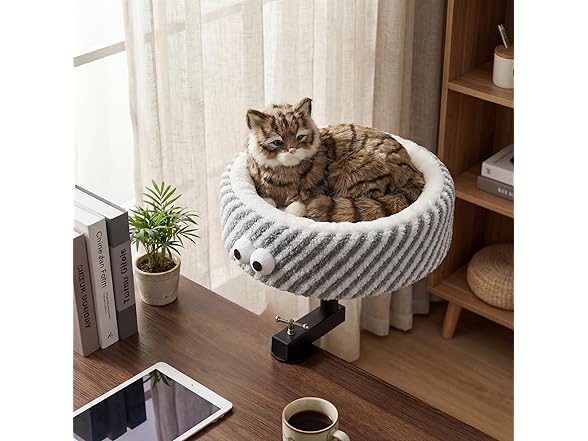 Cat desk bed