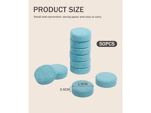 bylikeho AAP-Auto-105 (2 Pack) 50PCS Washer Fluid