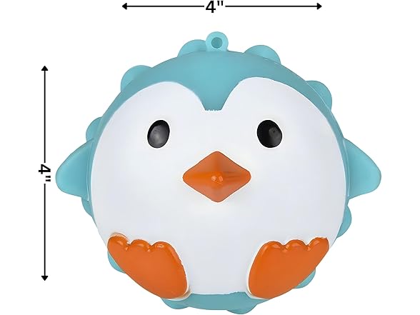 Rhode Island Novelty 4" 3D Figure Penguin Bubble Popper