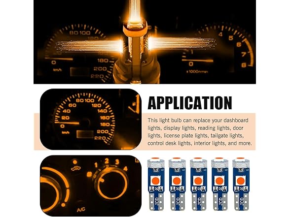 Arwrilt T5 LED Bulb Dash Lights 20pc