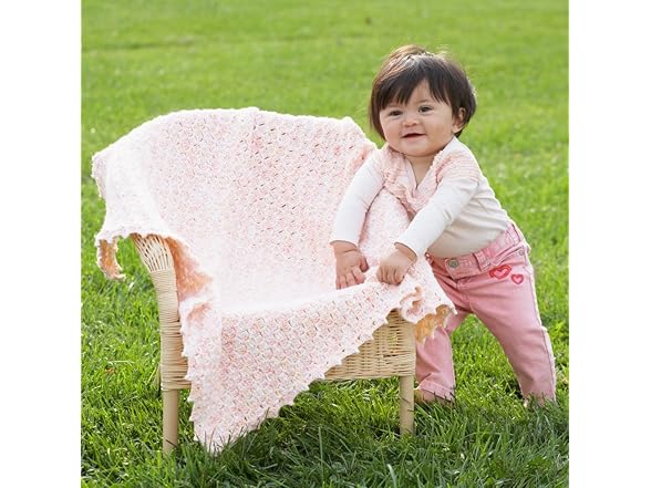 Bernat Baby Blanket Yarn, 3.5oz, Super Bulky Pink