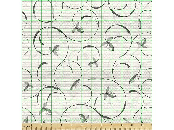 Lunarable Grey Fabric by The Yard