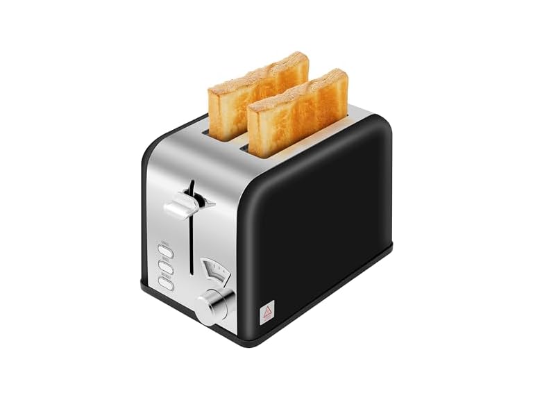 HealSmart 2 Slice Stainless Steel Toaster