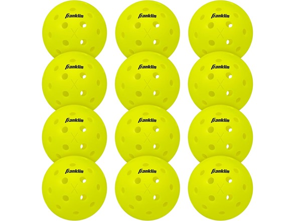 Franklin X-40 Outdoor Pickleballs 12 Count
