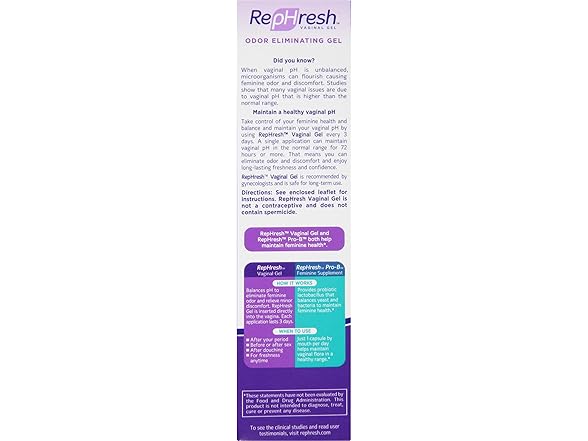 RepHresh Odor Eliminating Vaginal Gel
