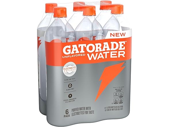 Gatorade Water 1L (6pk)