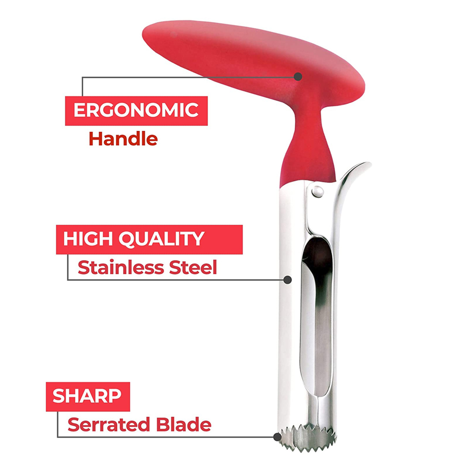 2-Pack: Stainless Steel Fruit Corer - Gallery 8