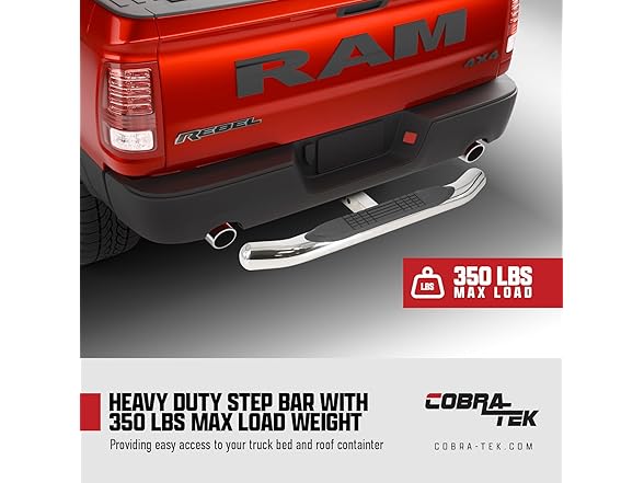 Cobra-Tek HS-008 36" Round Single Hitch Step -Choose Color