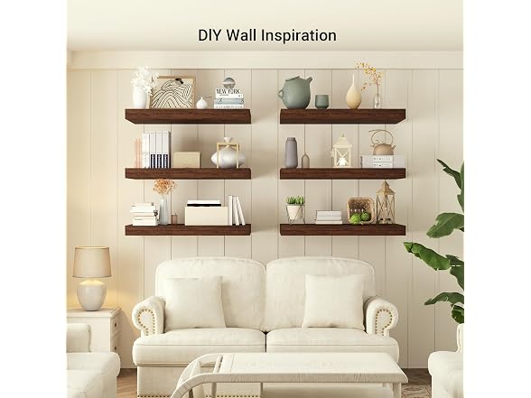 36 x 12 Deep Floating Shelves Wall