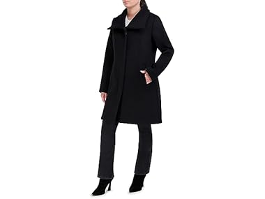 $36.99, Was $398, 90% Off! Cole Haan Women's Convertible Collar Coat dealfomo