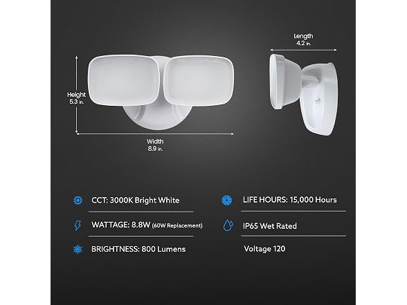 Feit Electric LED Flood Light 2 Head