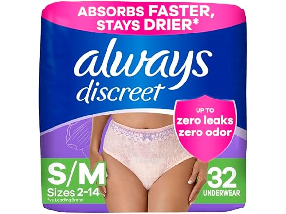 Always Discreet S/M 32ct