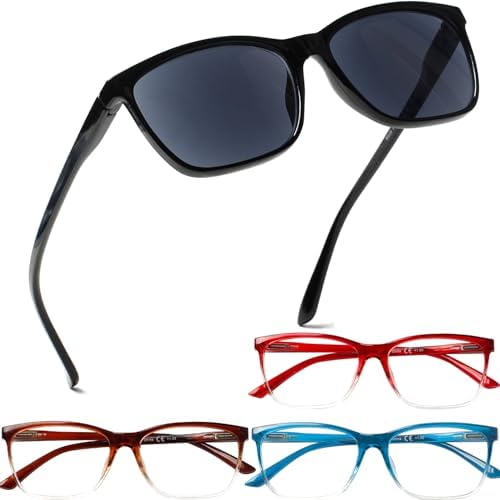 8 PK Spring Hinge Reading Glasses