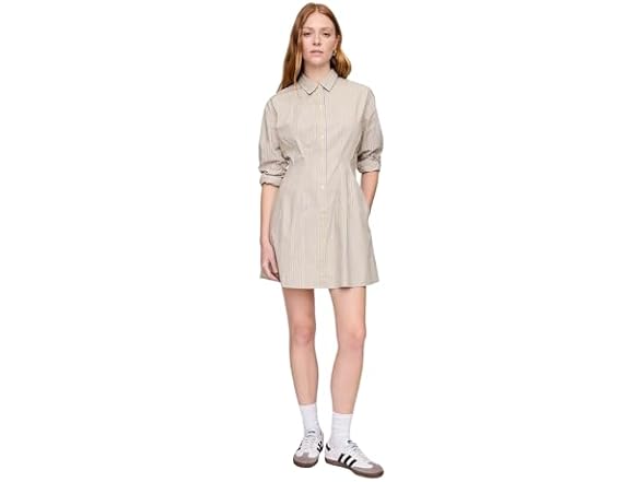GAP Women Flare Mini Shirtdress Neutral