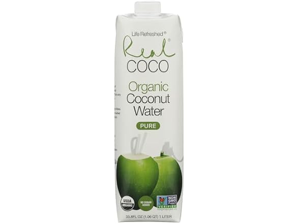 Real Coco KHRM00377966 Pure Organic Coconut Water