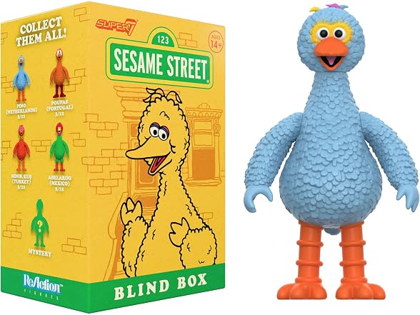 Super7 Sesame Street Big Birds Blind Box Flat - (12 Pack)