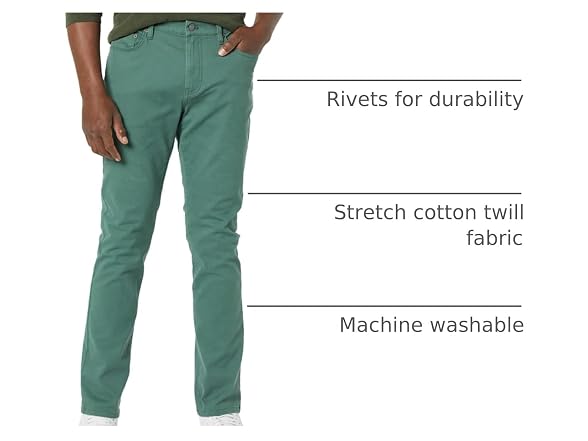 Amazon Essentials Men Slim-fit 5-pocket Twill Pant