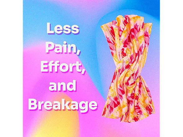 Wet Brush Headwrap Pink Tie Dye, 1CT