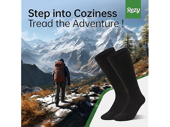 Rezy Durable Merino Wool Blend Socks Unisex