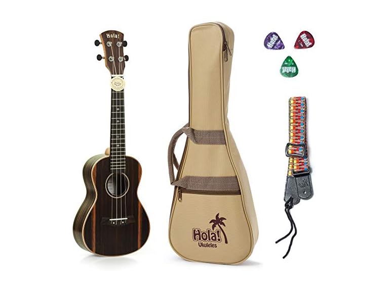 Hola! Music 27in Tenor Ukulele Deluxe Series Bundle