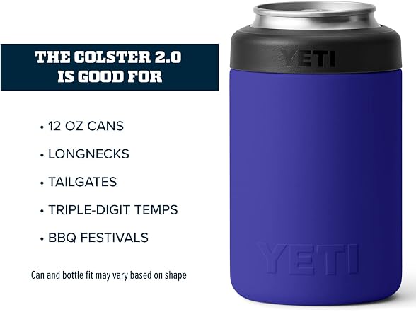 YETI Rambler 12oz Colster Can Insulator, Offshore Blue