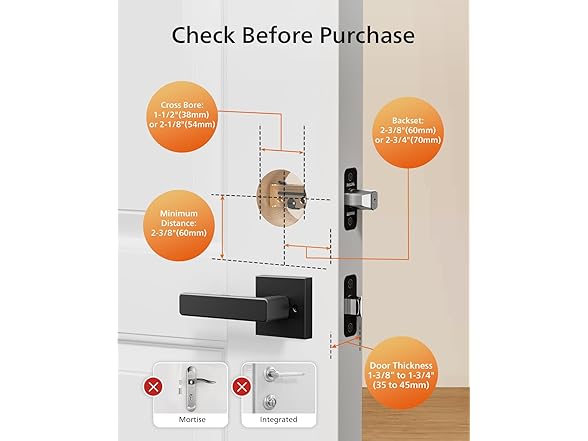 Philips Smart Lock w/Handles, Keyless Lock Set
