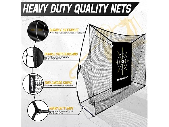 Mangostar 10x7ft Golf Practice Net Set