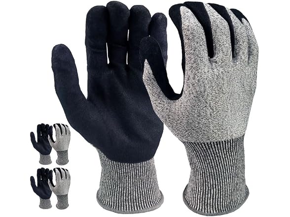 MACSHRK GAR-98 Cut Resistant Work Gloves, 2 Pair