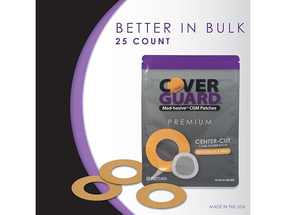 CoverGuard CGM Overpatch Dexcom G7 Tan 25 Count