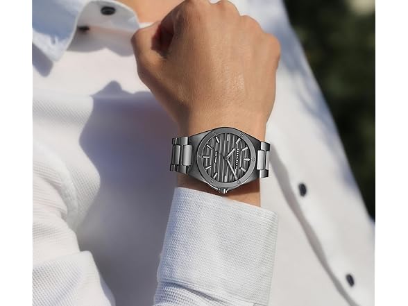 Perry Ellis Solar Men Watch Gunmetal 42mm - Gallery 4