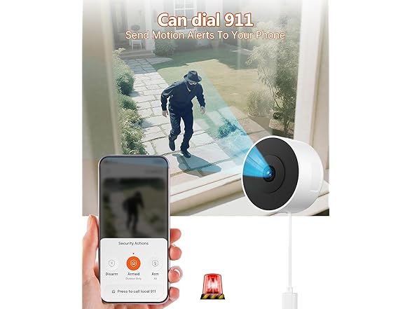 MLAOMENIE 2K Window Security Camera