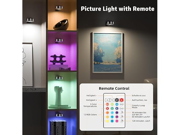 Lightbiz Picture Light RGB 3 Pcs