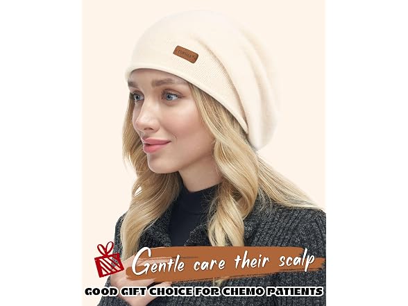 FURTALK Slouchy Beanie-Beige