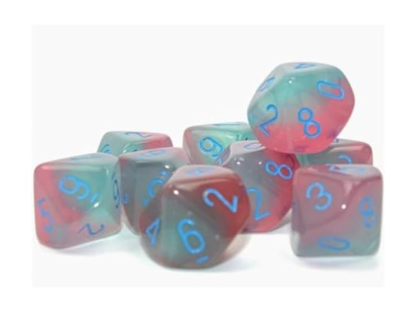 Wondertrail Gemini D10 Dice, Pack of 10