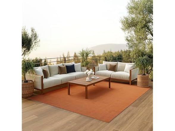 Nourison Indoor-Outdoor Terracotta 8' x 10' Area Rug