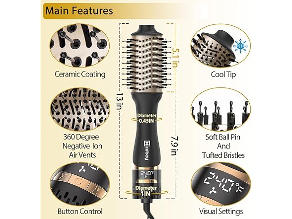 Nicebay Hair Dryer Brush | HB-822A