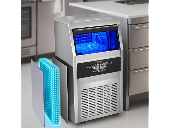 110V Commercial Ice Maker 80-90LBS/24H with