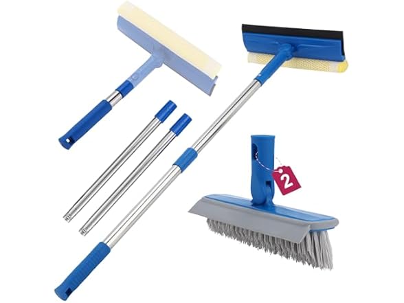 Loulicia  2 in 1 Window Squeegee
