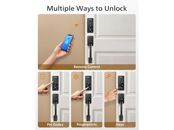 Philip DDL240X-1HBG-H-MB Wi-Fi Smart Deadbolt With Hand